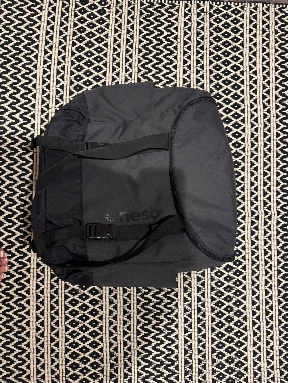Neso Black Women's Convertible Backpack great for travel or the beach
